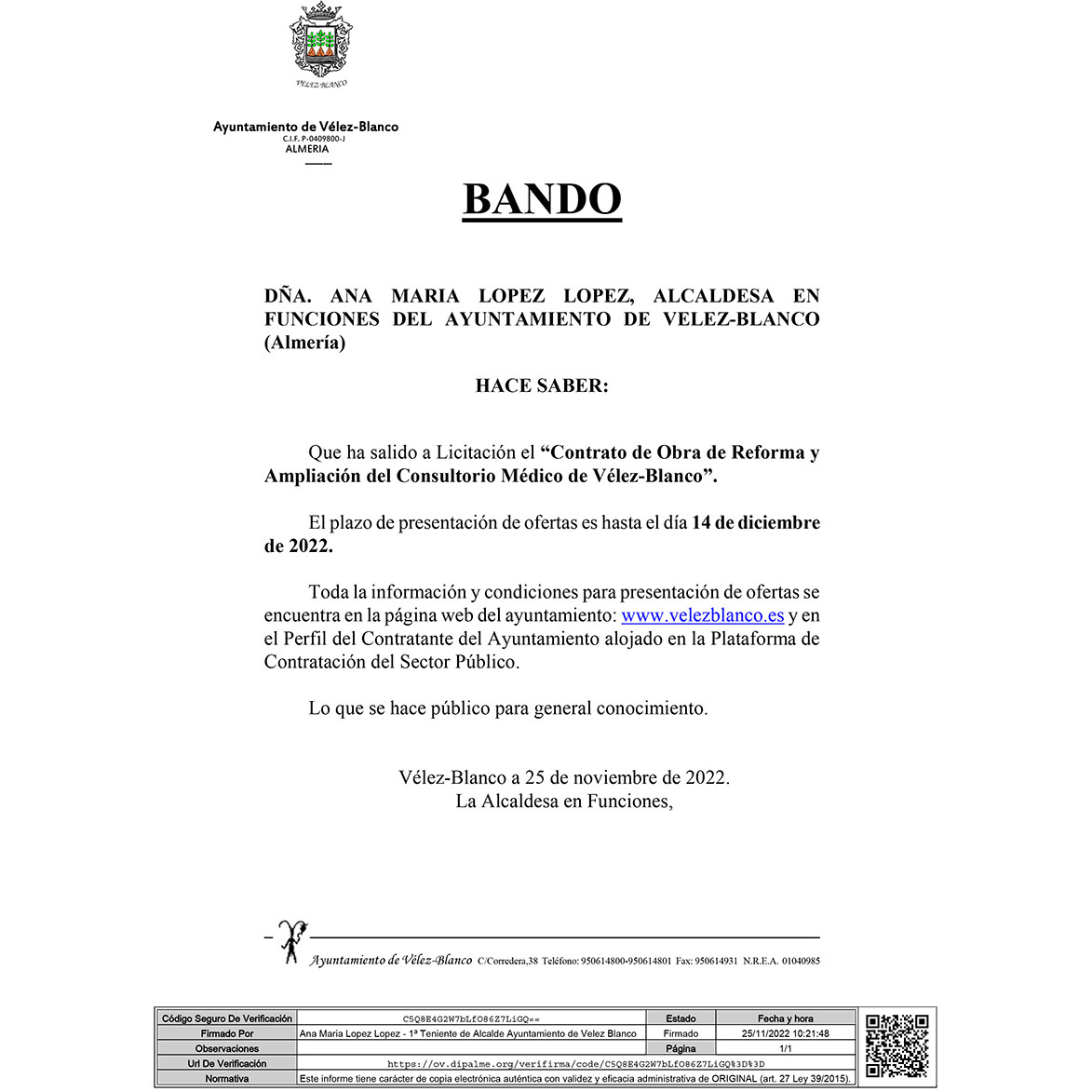 BANDO MUNICIPAL